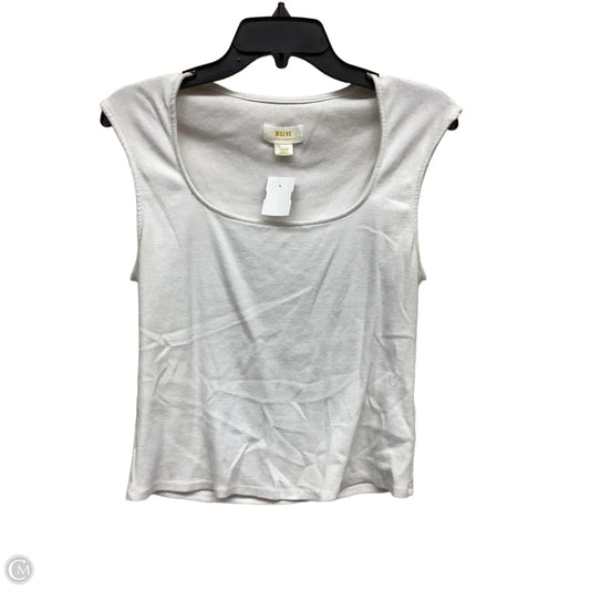 Top Sleeveless By Maeve In White, Size: L