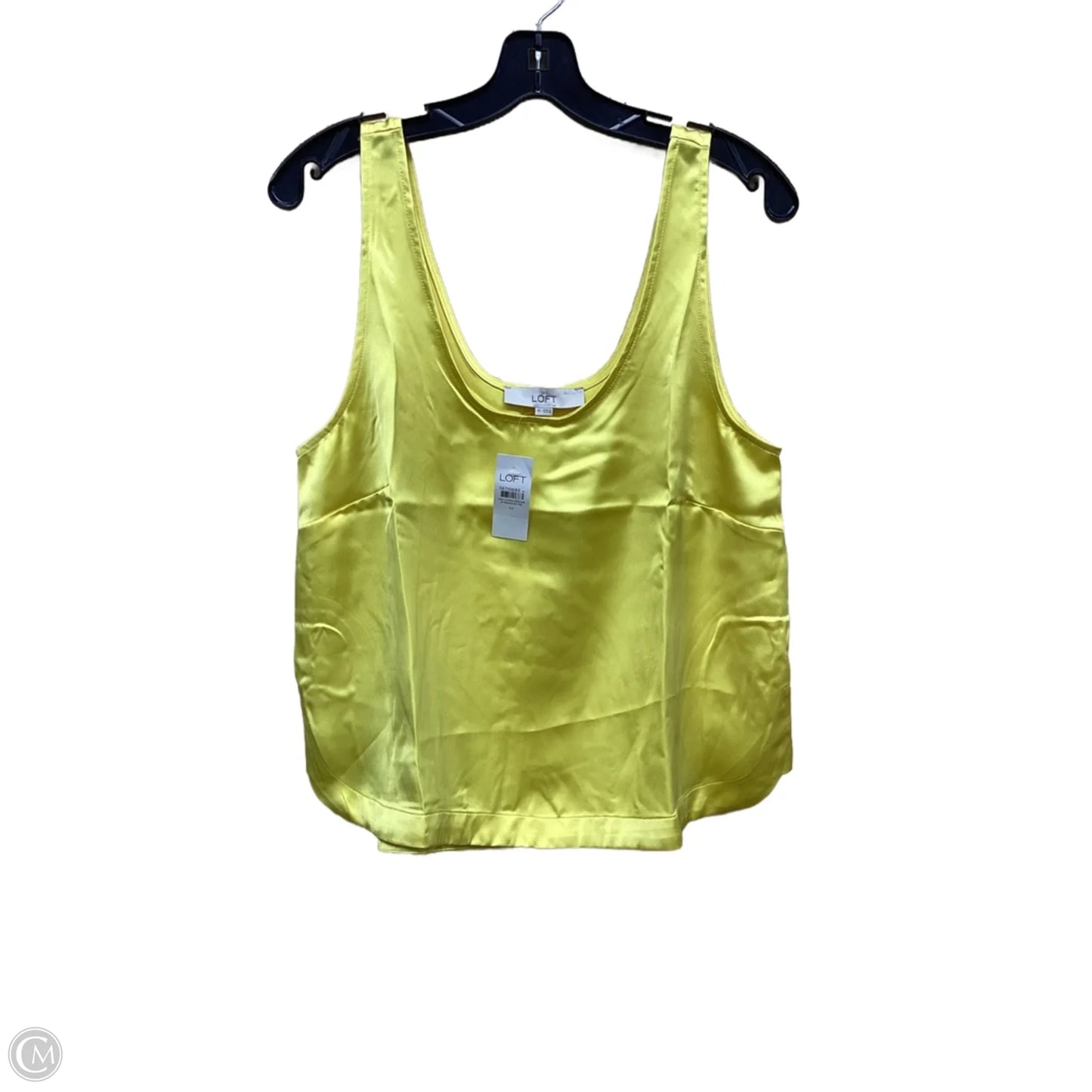 Top Sleeveless By Loft In Yellow, Size: M