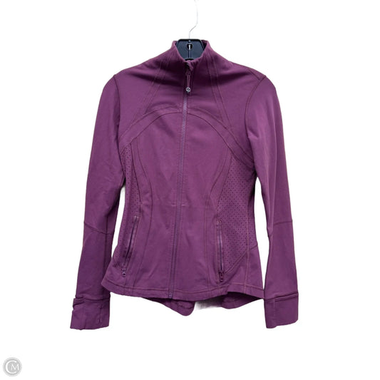 Athletic Jacket By Lululemon In Purple, Size: 6