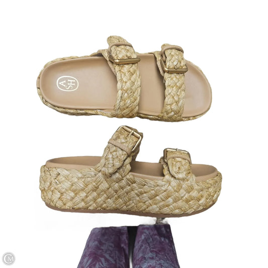 Shoes Heels Platform By Ash In Tan, Size: 10