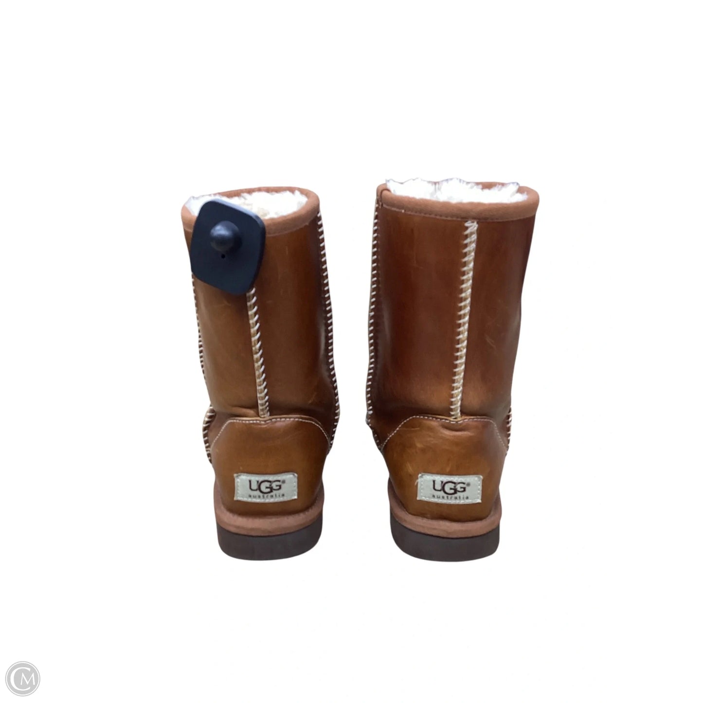 Boots Designer By Ugg In Brown, Size: 7