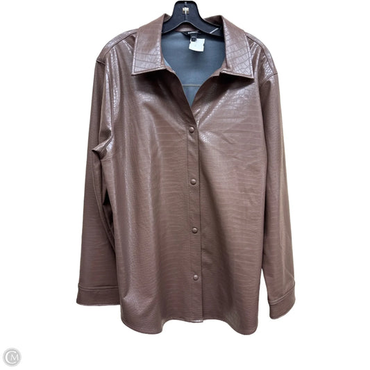 Jacket Other By Express In Brown, Size: L
