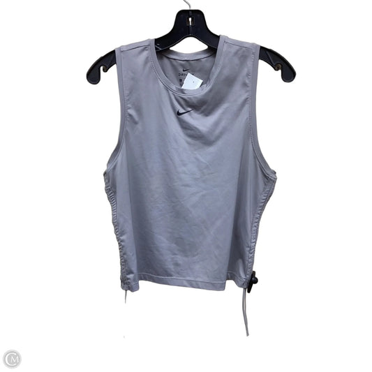 Athletic Tank Top By Nike In Grey, Size: S