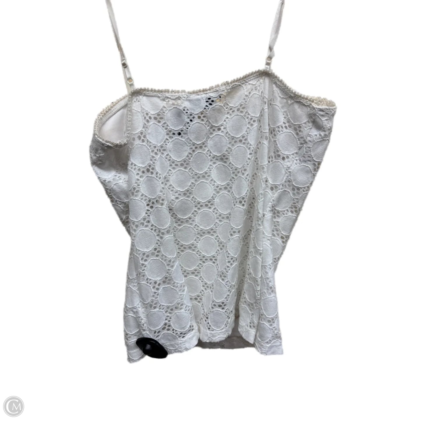 Top Sleeveless By Xoxo In White, Size: L