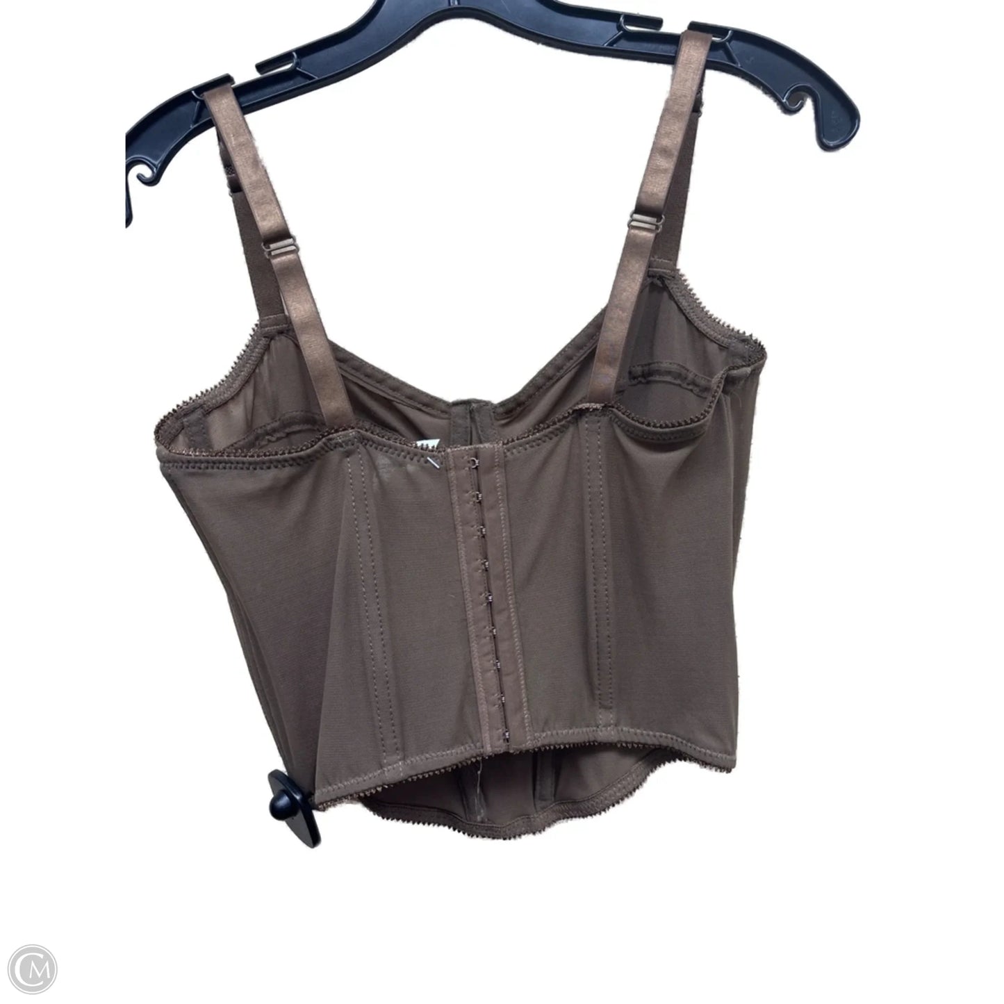 Top Sleeveless By Mono B In Brown, Size: L