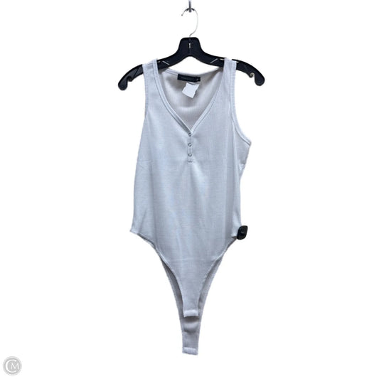 Bodysuit By Clothes Mentor In White, Size: L