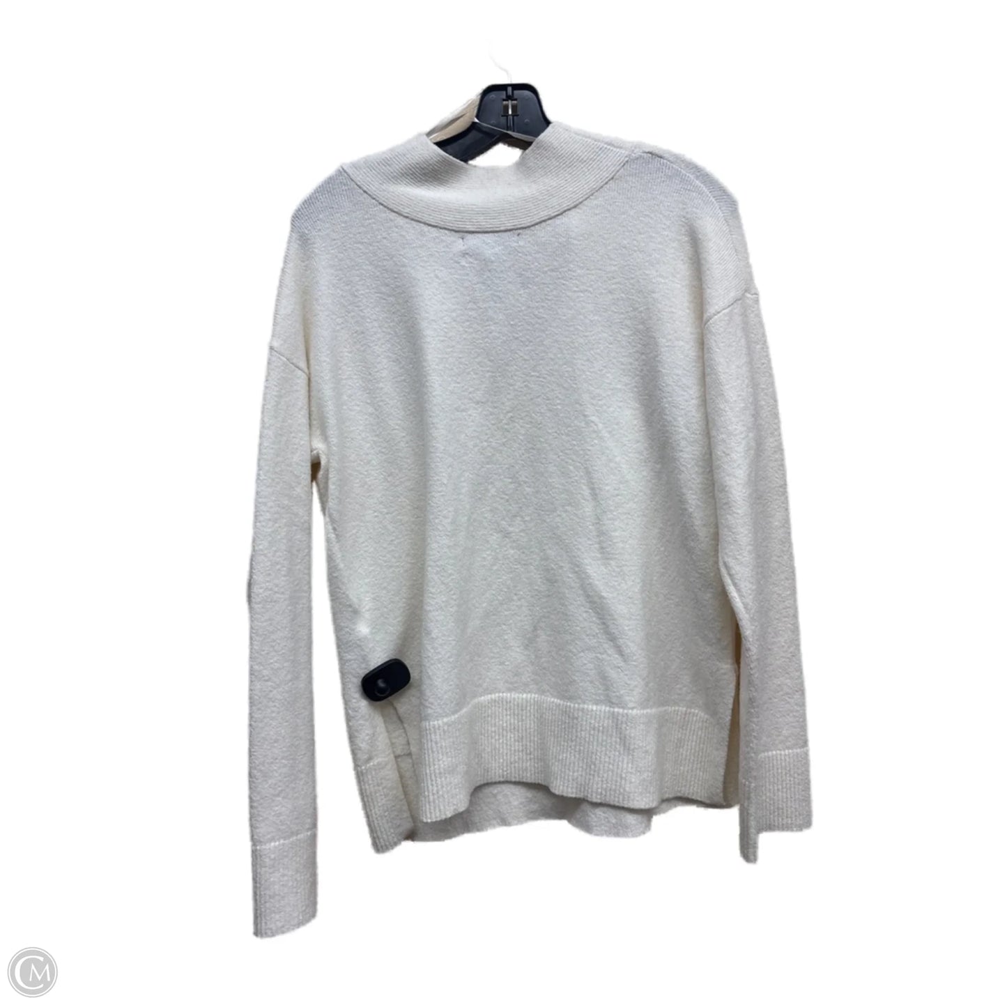 Top Long Sleeve By Banana Republic In Cream, Size: M