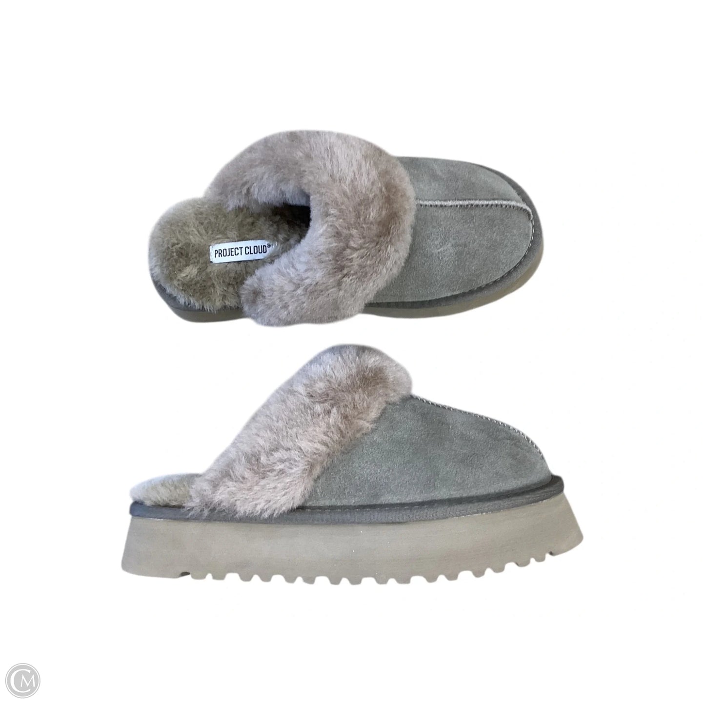 Shoes Flats By Clothes Mentor In Taupe, Size: 7.5