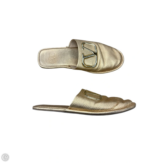 Shoes Luxury Designer By Valentino-garavani In Gold, Size: 8