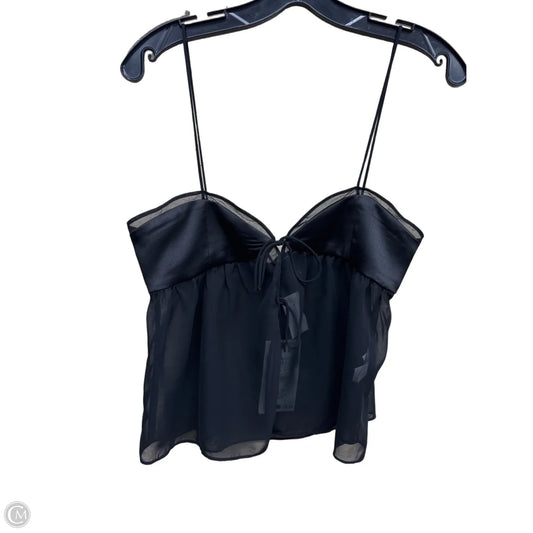 Top Sleeveless By Zara In Black, Size: S