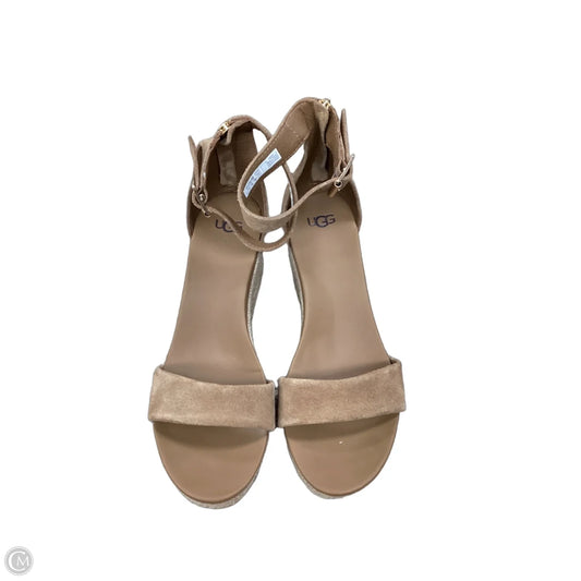 Sandals Designer By Ugg In Brown, Size: 9.5