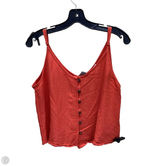 Top Sleeveless By Hyfve In Orange, Size: L