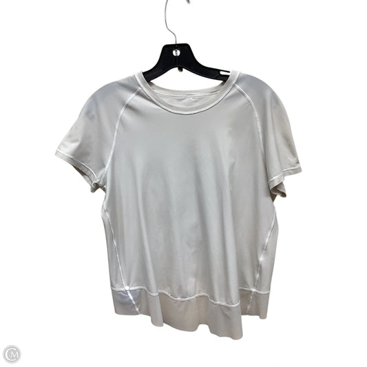 Athletic Top Short Sleeve By Lululemon In White