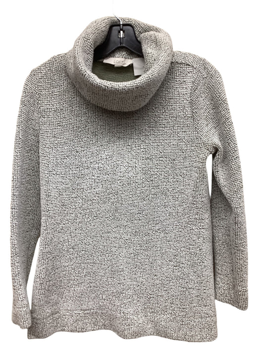 Sweater By Loft In Green & White, Size: S