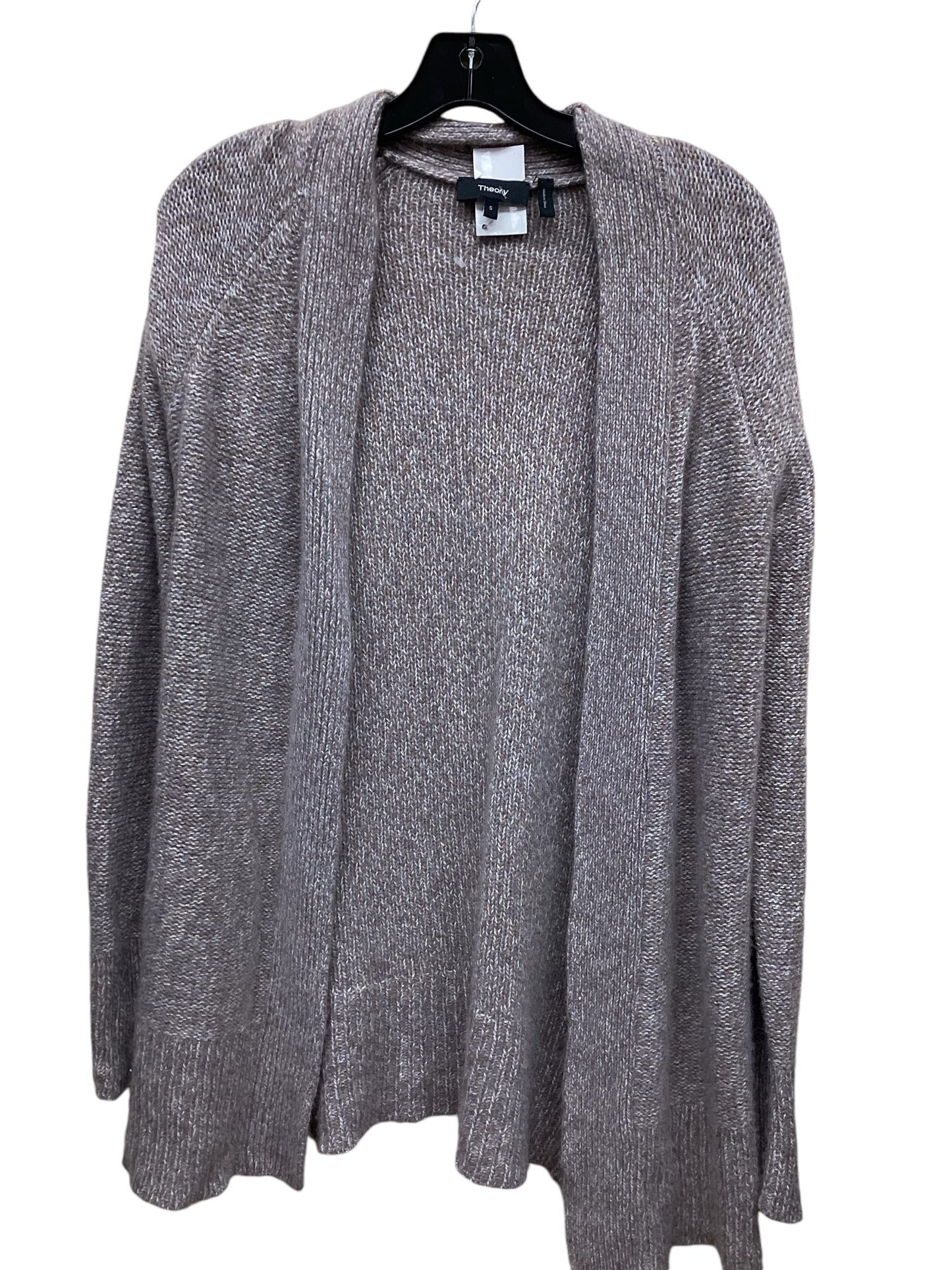 Sweater Cardigan By Theory In Brown, Size: S