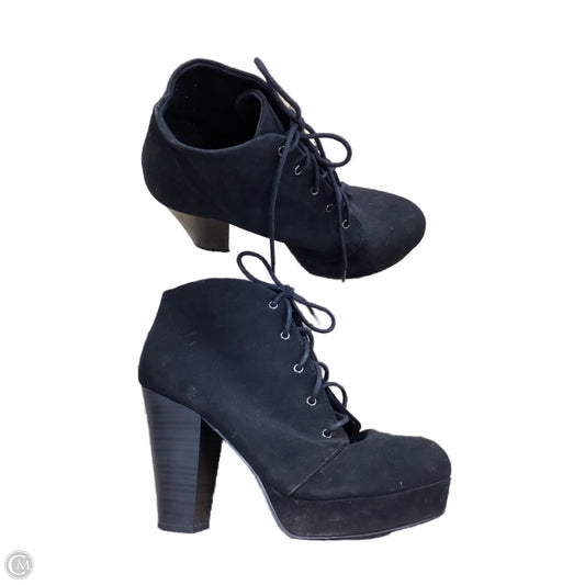 Boots Ankle Heels By Soda In Black