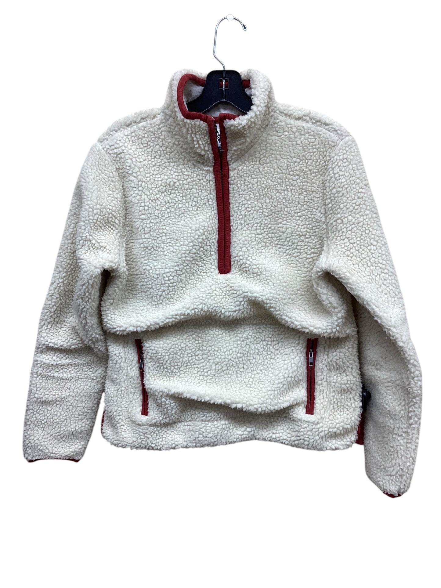 Sweater By Marine Layer In Cream & Red, Size: M