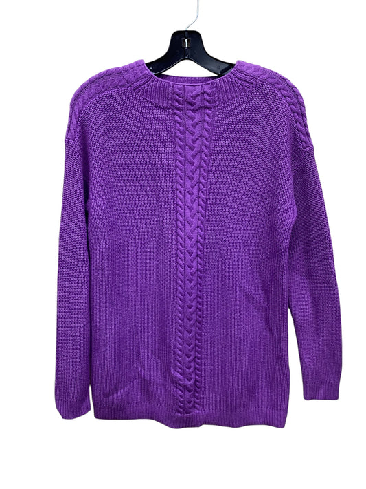 Sweater By Talbots In Purple, Size: S