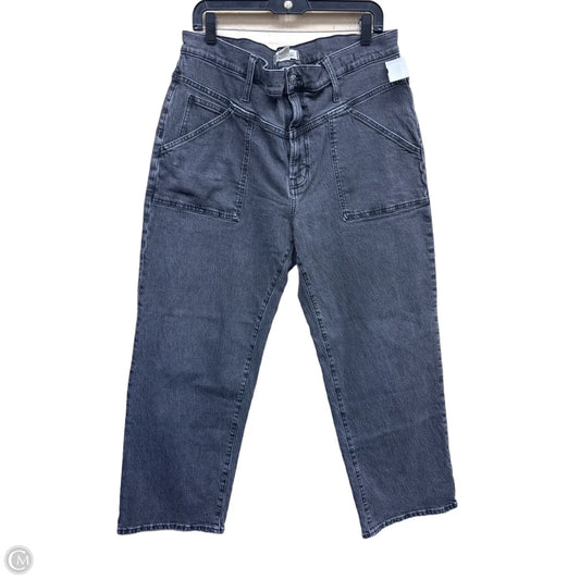 Jeans Wide Leg By Madewell In Grey Denim, Size: 14