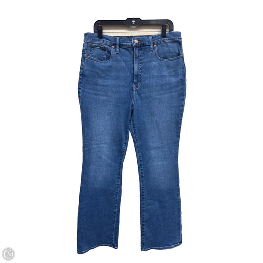 Jeans Flared By Madewell In Blue Denim, Size: 14