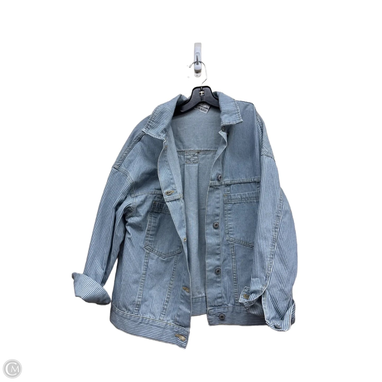 Jacket Shirt By Clothes Mentor In Striped Pattern, Size: S