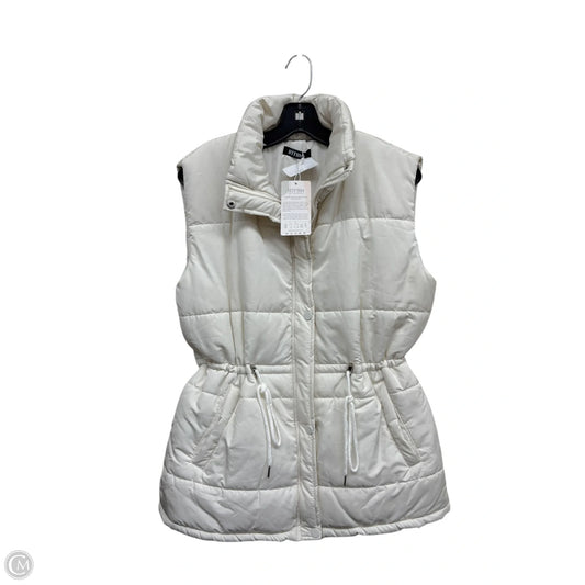 Vest Puffer & Quilted By Clothes Mentor In Cream, Size: S