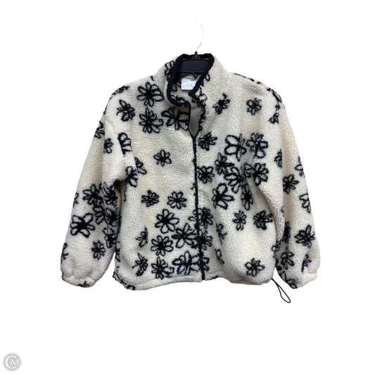 Jacket Faux Fur & Sherpa By Clothes Mentor In Floral Print, Size: S