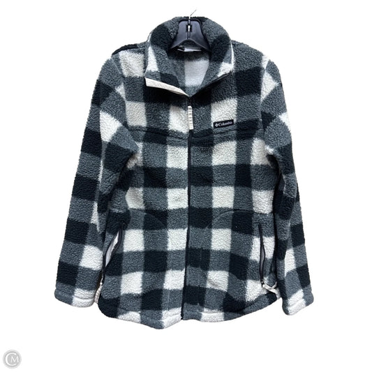 Jacket Faux Fur & Sherpa By Columbia In Checkered Pattern, Size: L
