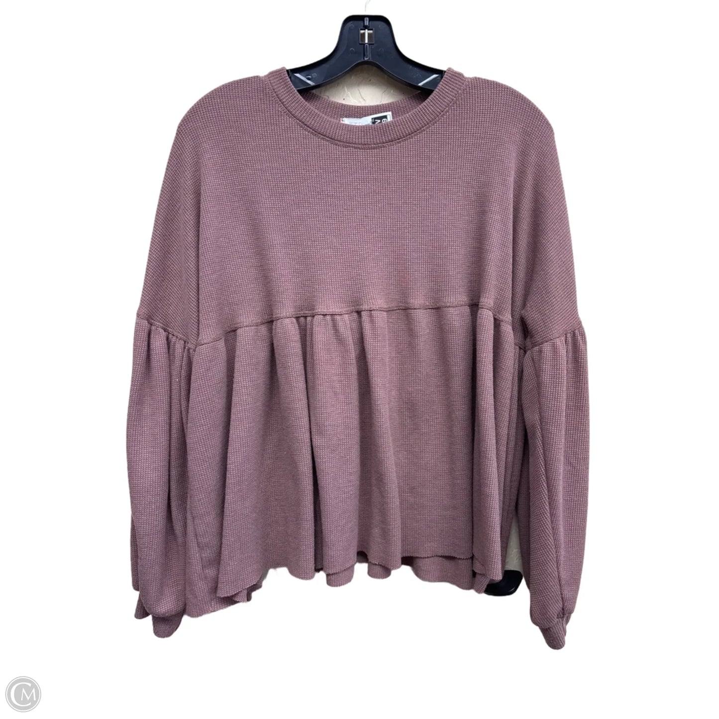 Top Long Sleeve By Clothes Mentor In Brown, Size: M