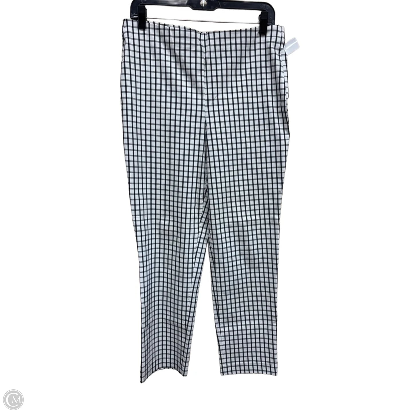 Pants Dress By Adrianna Papell In Checkered Pattern, Size: 14