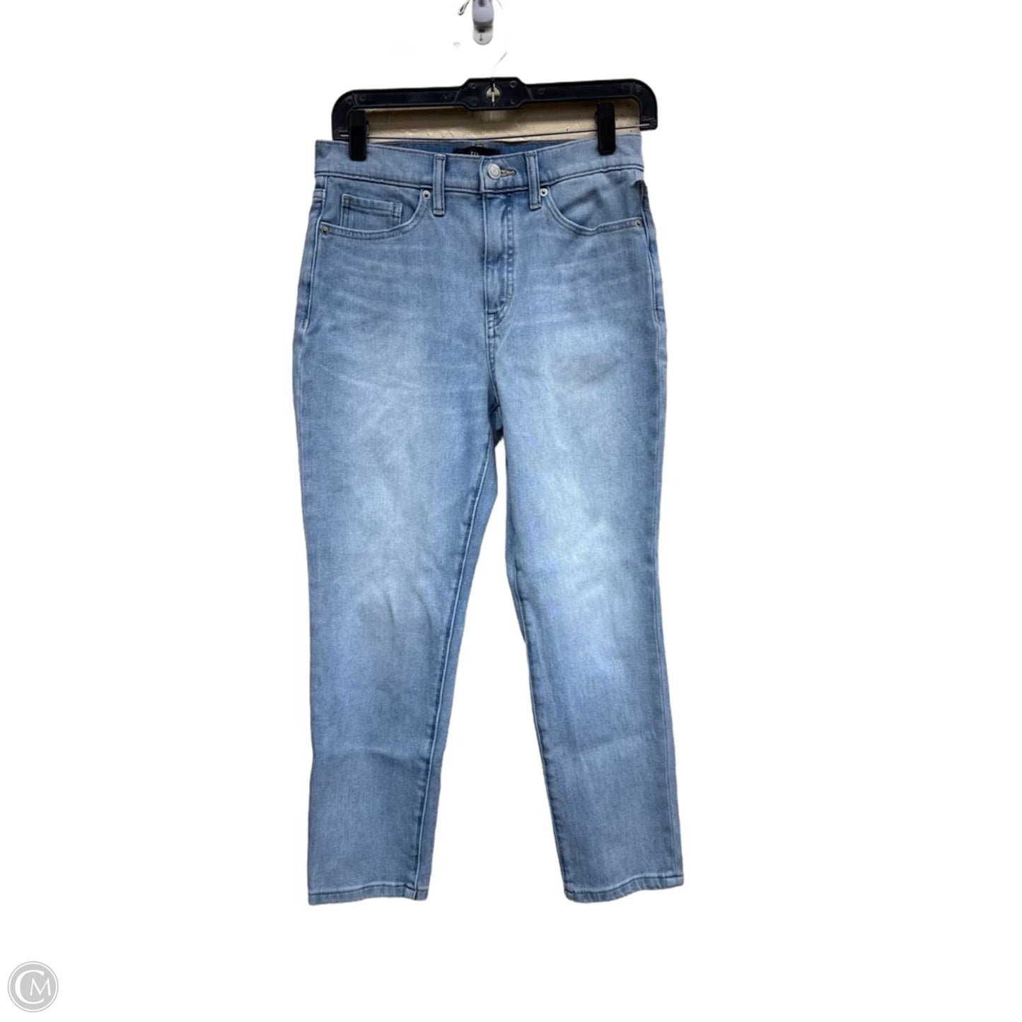 Jeans Straight By Banana Republic In Blue Denim, Size: 6