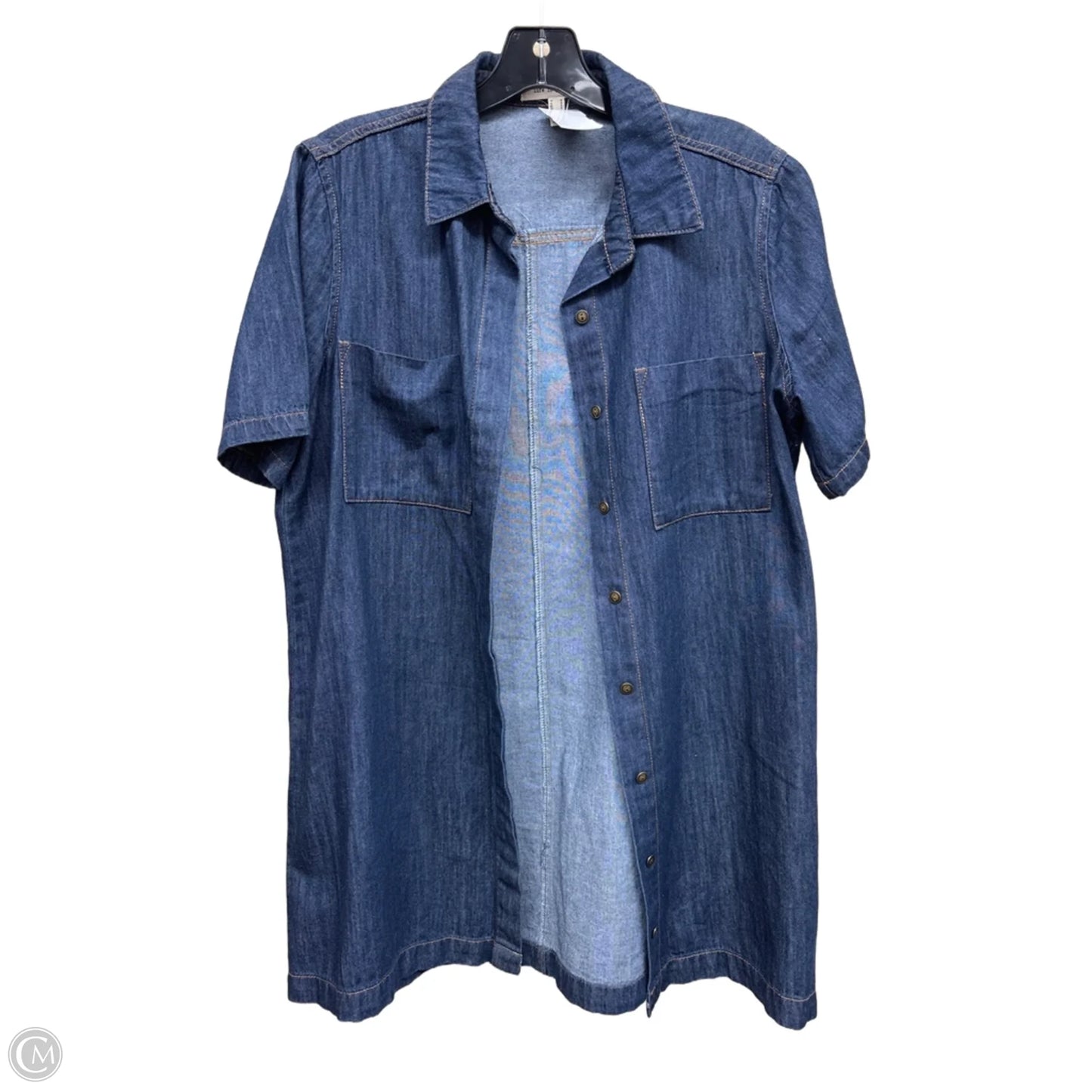 Dress Casual Short By Life In Progress In Blue Denim, Size: M