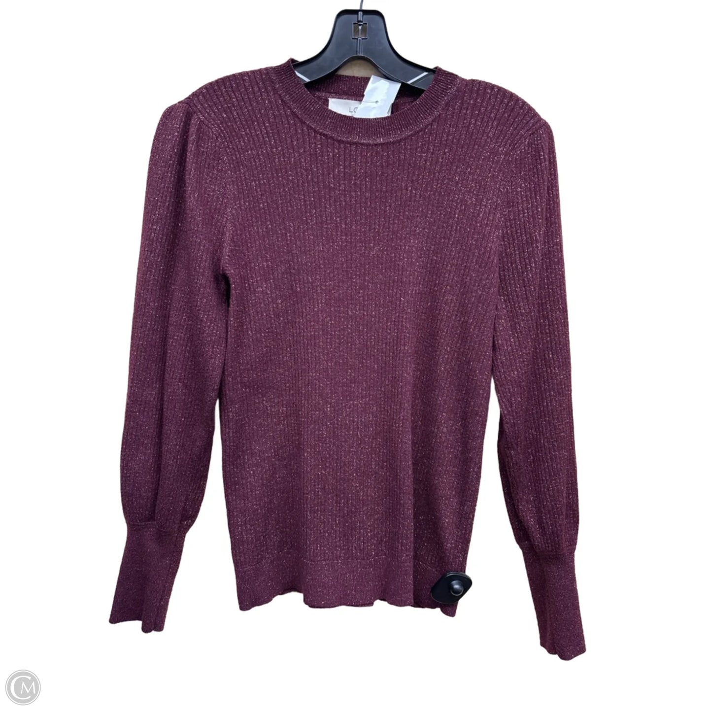 Sweater By Loft In Maroon, Size: M