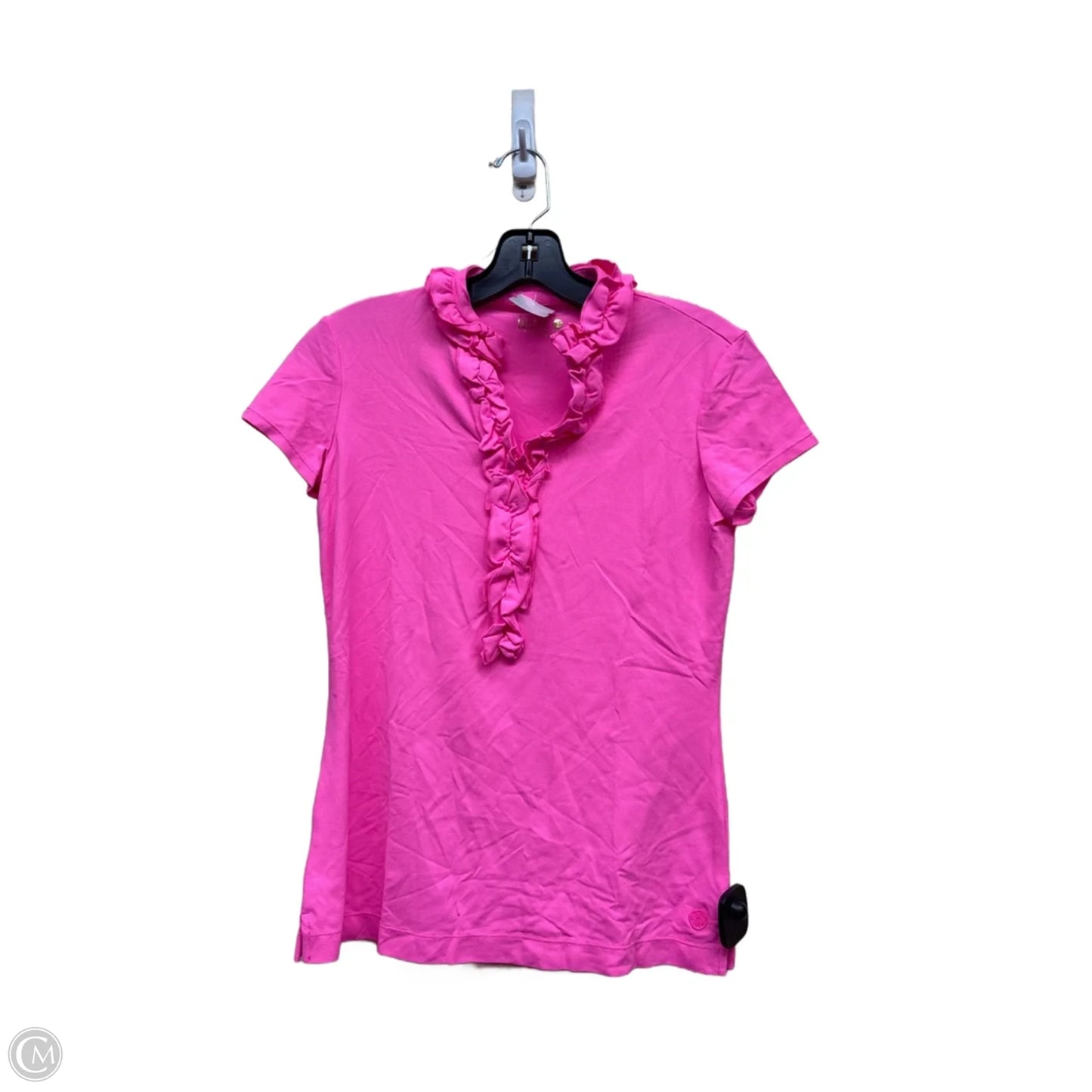Top Short Sleeve Designer By Lilly Pulitzer In Pink, Size: Xs