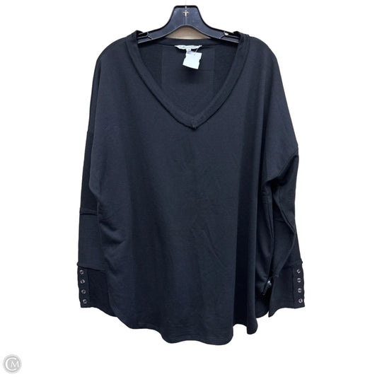 Top Long Sleeve By Clothes Mentor In Black, Size: L