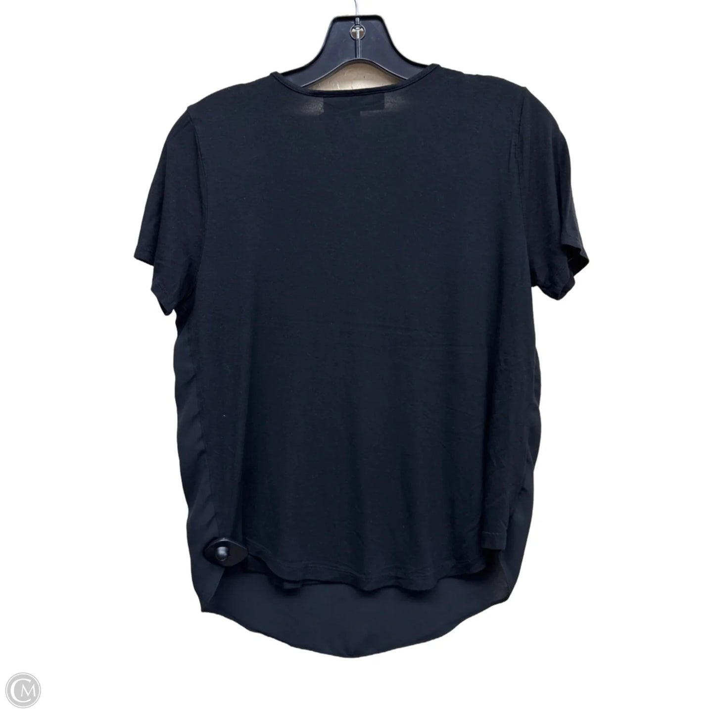 Top Short Sleeve By Loft In Black, Size: M