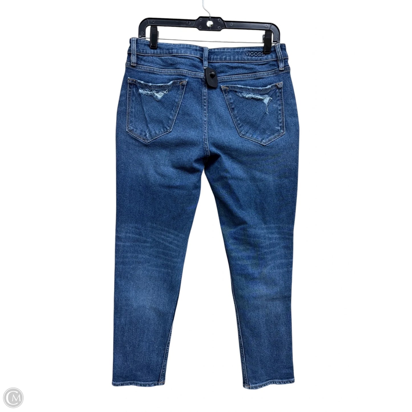 Jeans Straight By Vigoss In Blue Denim, Size: 8
