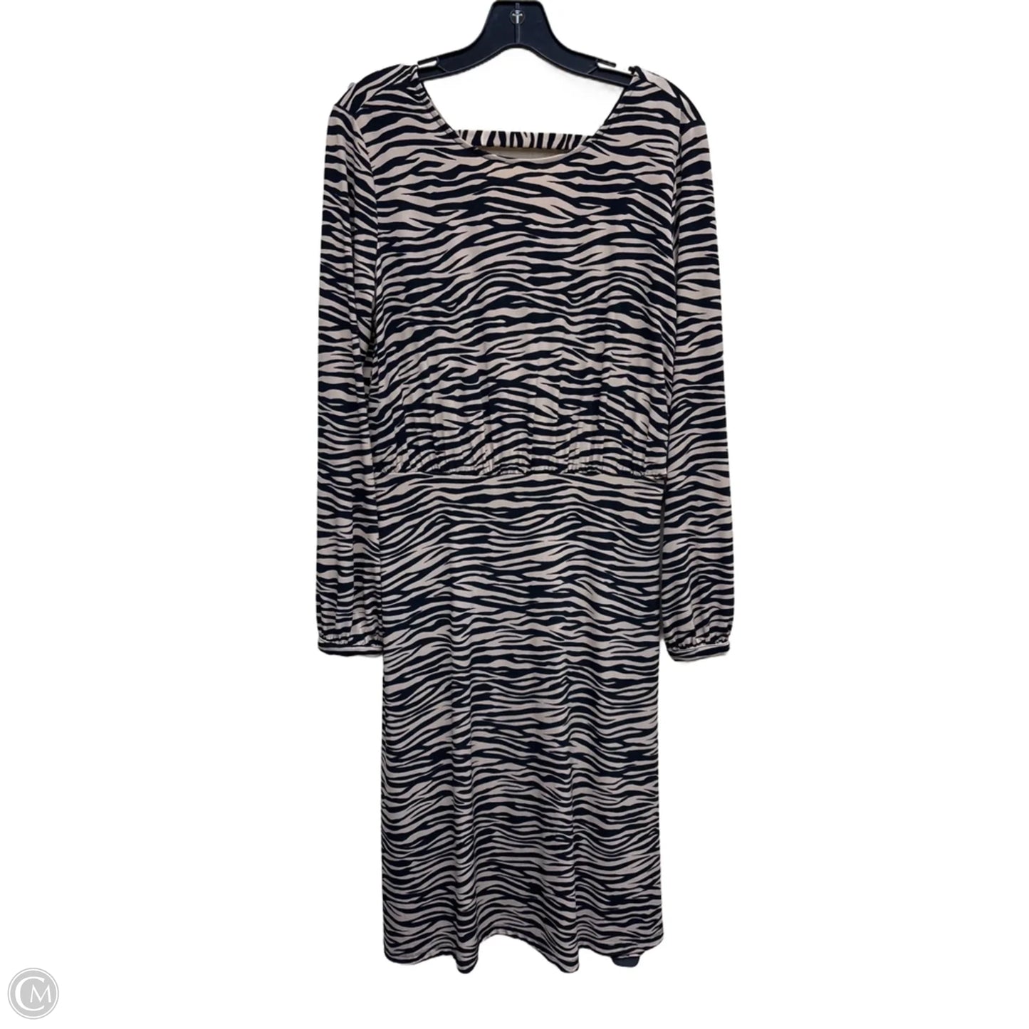 Dress Casual Midi By Loft In Animal Print, Size: 6