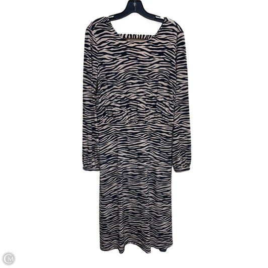 Dress Casual Midi By Loft In Animal Print, Size: 6