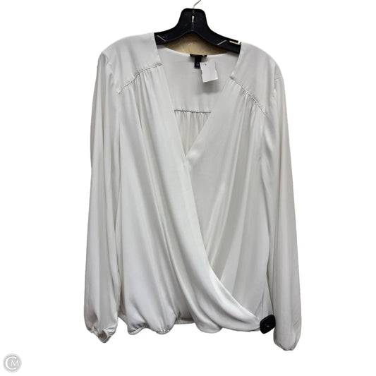 Top Long Sleeve By Torrid In White, Size: 2x