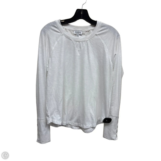 Top Long Sleeve By Evereve In White, Size: M