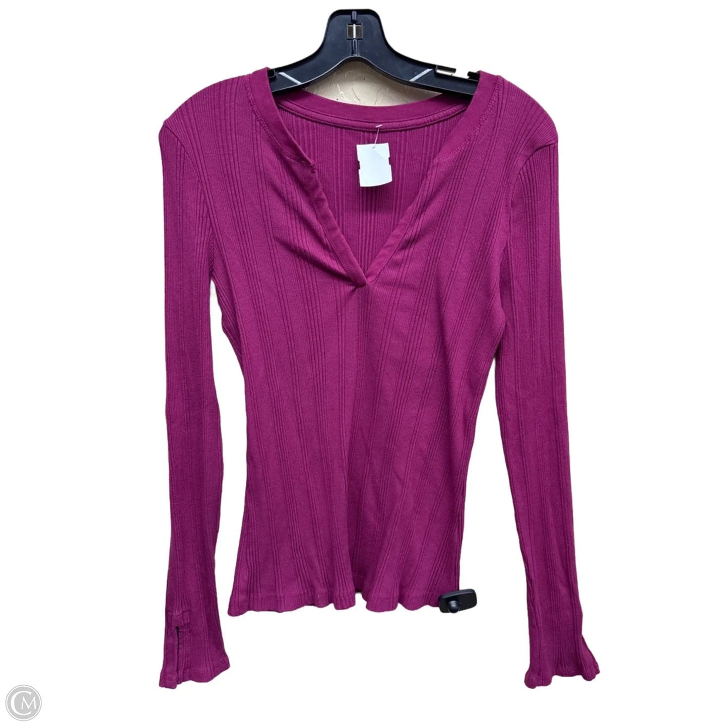 Top Long Sleeve By Maeve In Pink, Size: L
