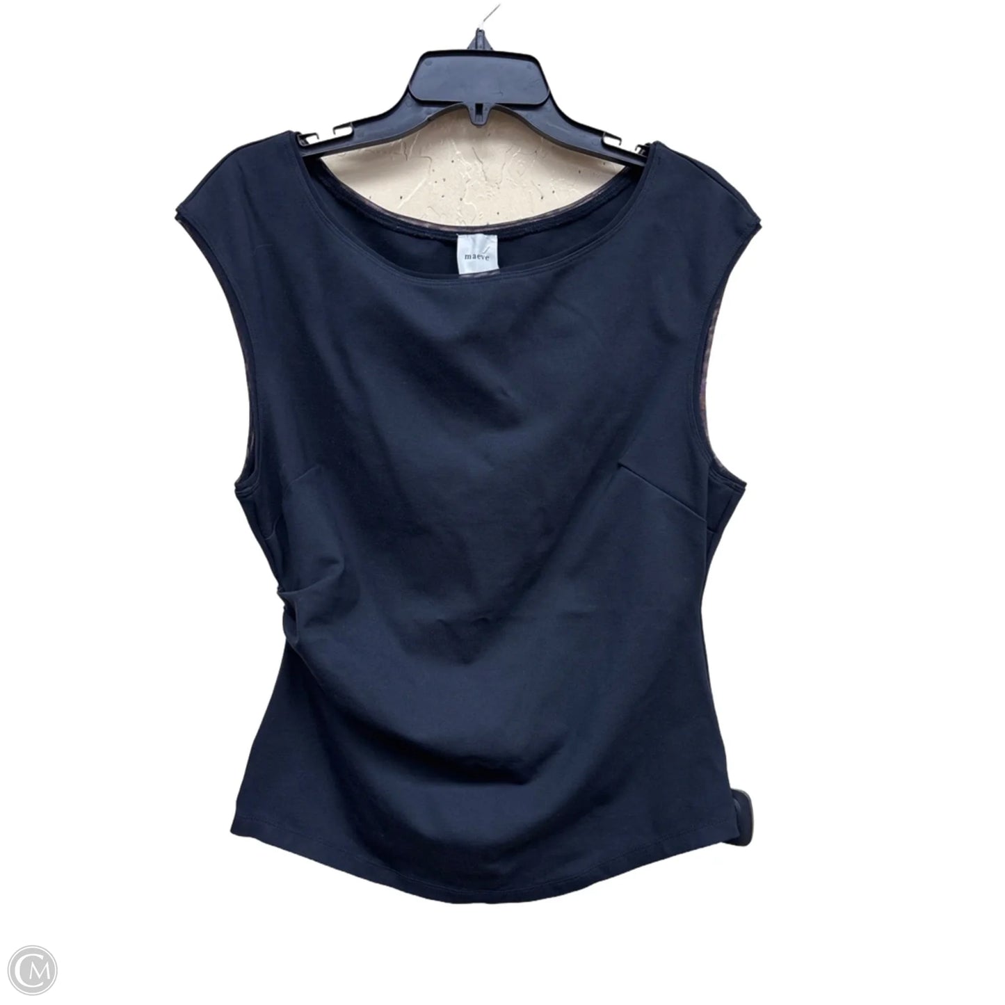 Top Sleeveless By Maeve In Black, Size: L