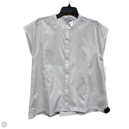 Athletic Top Short Sleeve By Athleta In White, Size: M