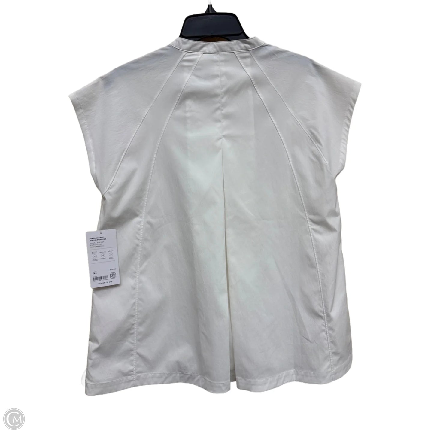 Athletic Top Short Sleeve By Athleta In White, Size: M