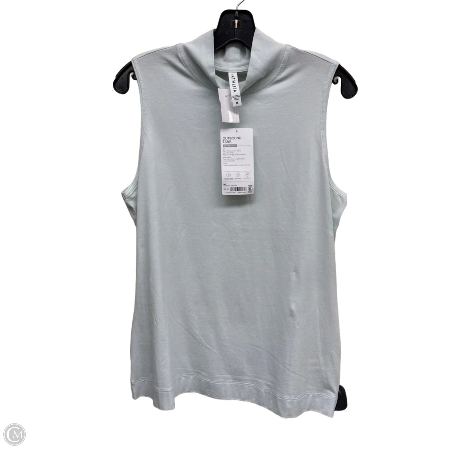 Athletic Tank Top By Athleta In Green, Size: M