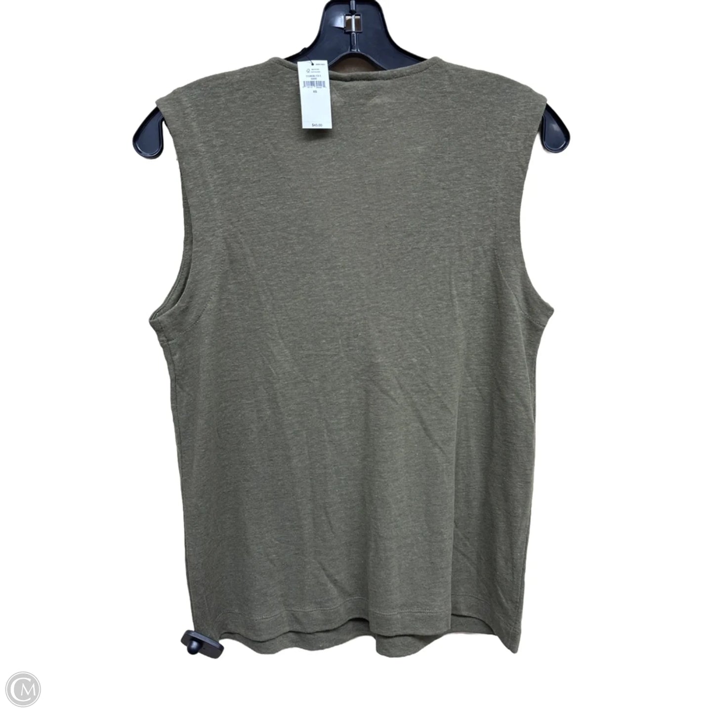 Top Sleeveless By Banana Republic In Green, Size: Xs