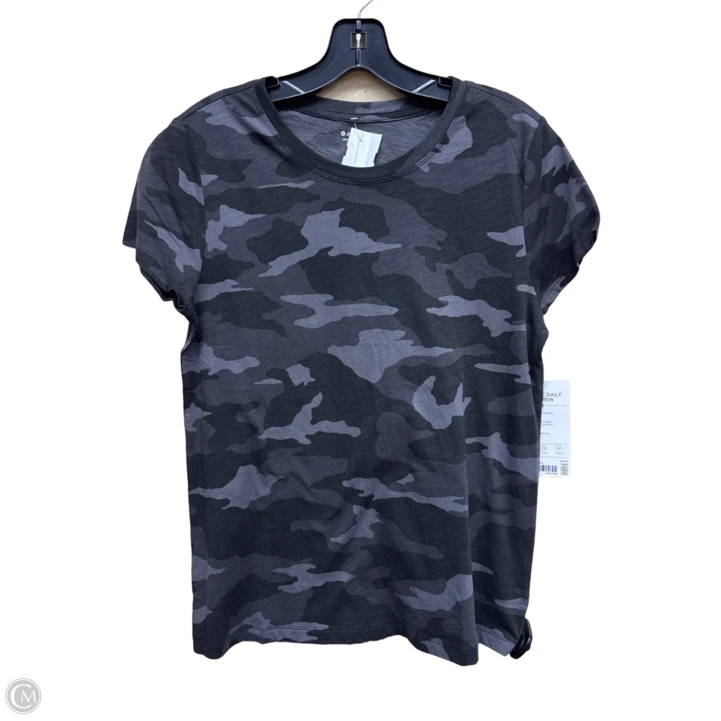 Athletic Top Short Sleeve By Athleta In Camouflage Print, Size: M