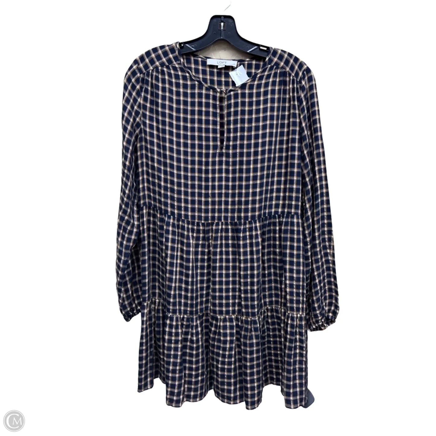 Dress Casual Short By Loft In Checkered Pattern, Size: S