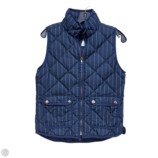 Vest Puffer & Quilted By J. Crew In Striped Pattern, Size: Xs